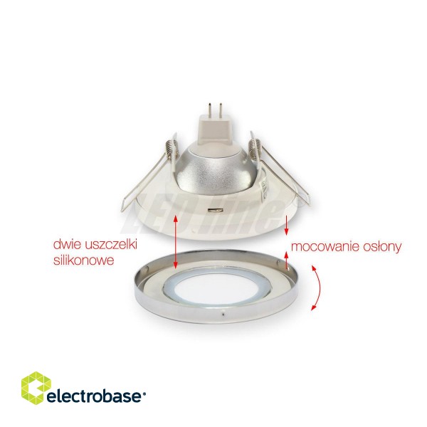 LED line® downlight waterproof round white paveikslėlis 2