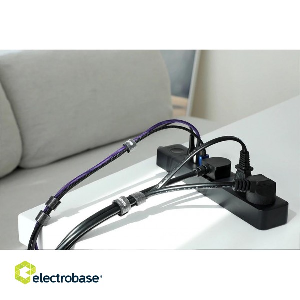 Convient Velcro strap for cords, grey 3m BASEUS image 2