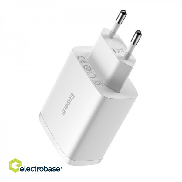 Wall Charger 17W 3xUSB 3.4A, White image 5