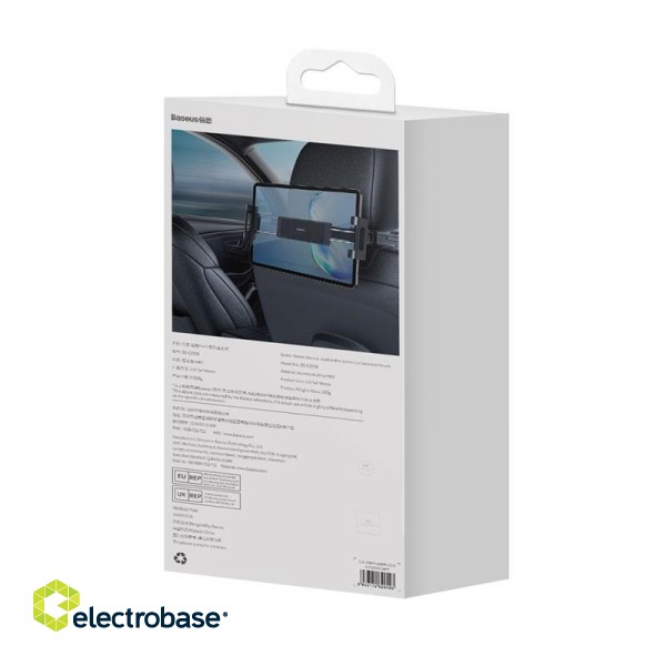 Car Backseat Mount for 4.7-12.3" Smartphones, Tablets, Black image 6