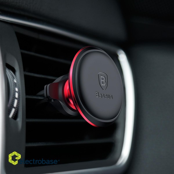 Car Magnetic Mount for Smartphones, Red paveikslėlis 5