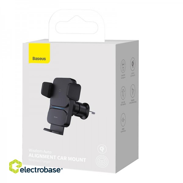 Car Mount for 4.7-7.5" Smartphones with Wireless Charging 15W, IR Sensor image 7
