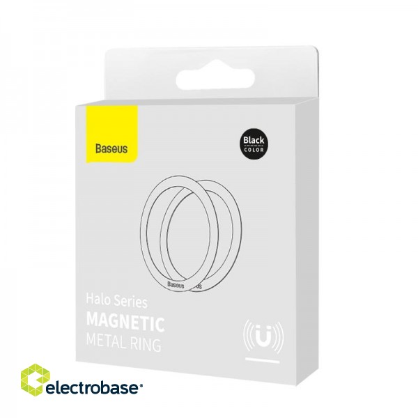 Magnetic Ring for Smartphones, Black (2 pcs) image 4