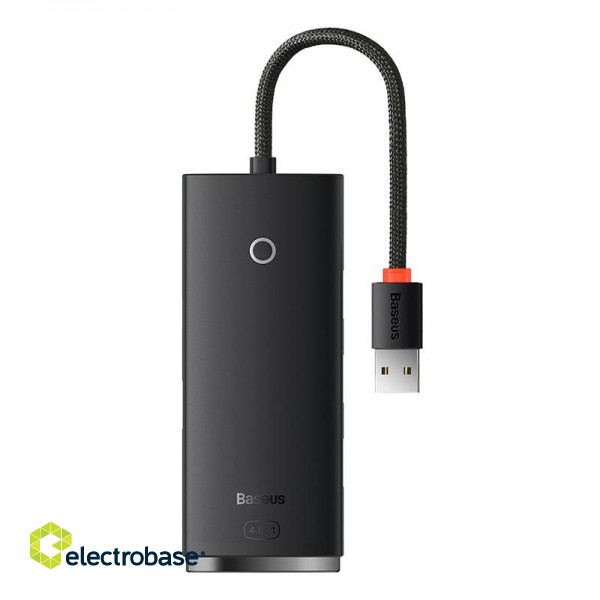 Hub USB-A 4xUSB 3.0 Ports 25cm, Black фото 1