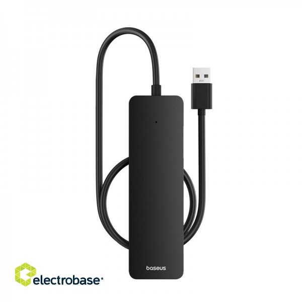 Hub USB-A to USB 3.0 4-Ports 50cm, Black paveikslėlis 1