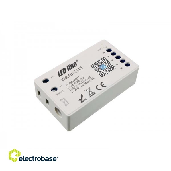LED controller, 12-24V, 4x4A, one color, DIM, Wi-Fi TUYA VARIANTE +RF, LED LINE image 1