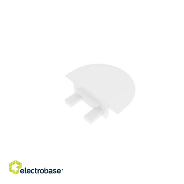 Endcap for LED profile INLINE MINI XL, white, without hole