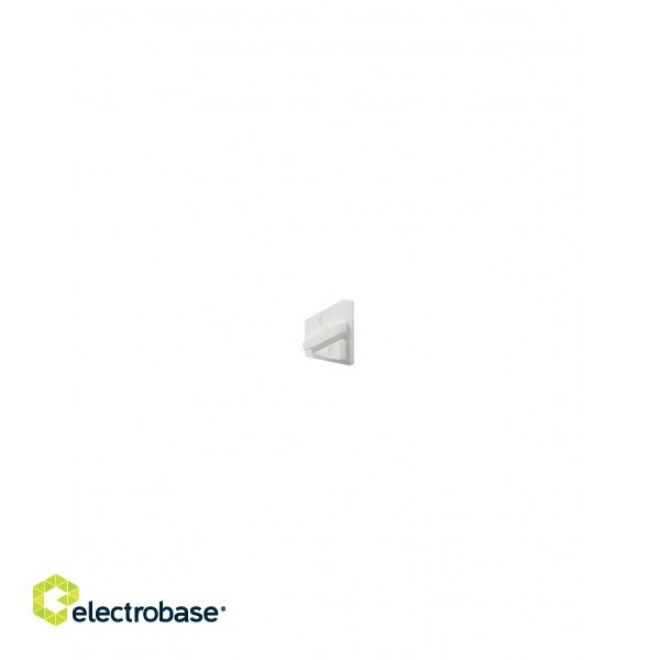 Endcap for LED profile TRI-LINE MINI, left, white, without hole