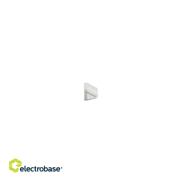 Endcap for LED profile TRI-LINE MINI, right, white, without hole