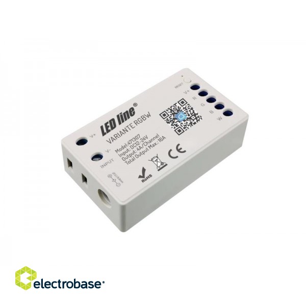 LED controller, 12-24V, 4x4A, RGBW, Wi-Fi TUYA VARIANTE +RF, LED LINE image 2