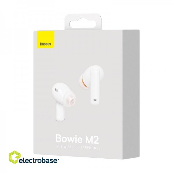 True Wireless Bluetooth Earphones Bowie M2, White image 4