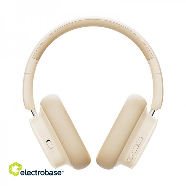 Wireless Bluetooth 5.3 Over-Ear Noise-Cancelling Headphones Bowie H1i, White image 2