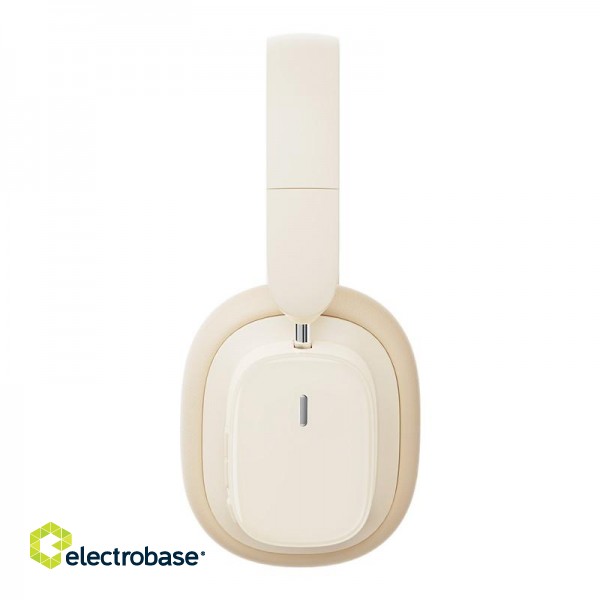 Wireless Bluetooth 5.3 Over-Ear Noise-Cancelling Headphones Bowie H1i, White image 3