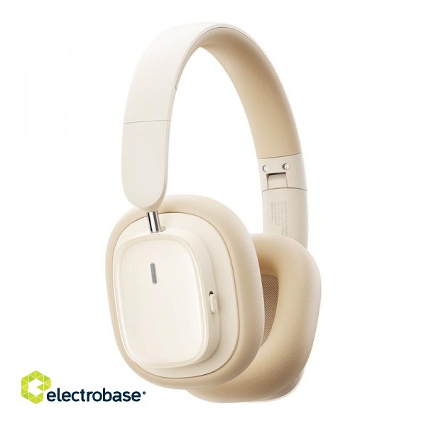 Wireless Bluetooth 5.3 Over-Ear Noise-Cancelling Headphones Bowie H1i, White image 4