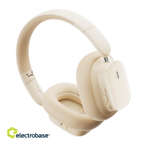Wireless Bluetooth 5.3 Over-Ear Noise-Cancelling Headphones Bowie H1i, White image 5