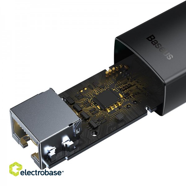 Ethernet Adapter USB C to RJ45 100Mbps, Black image 4