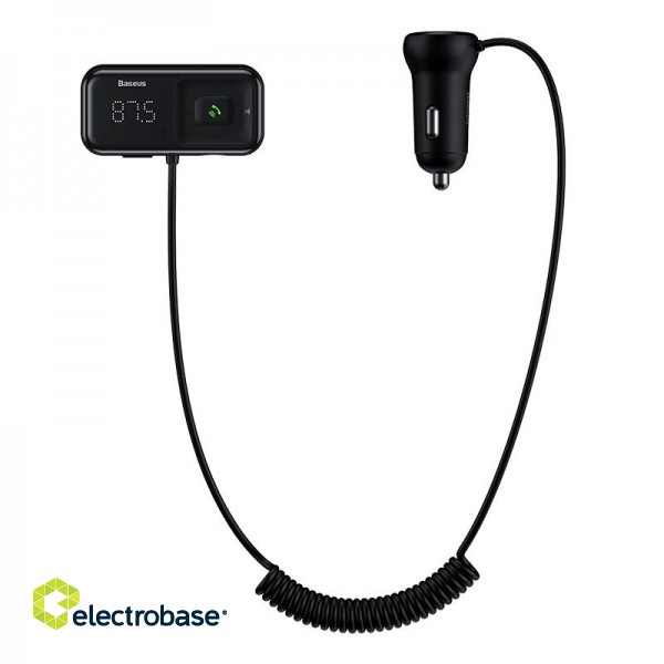 Bluetooth AUX FM Modulator Car Charger 2xUSB 3.1A, Black фото 1