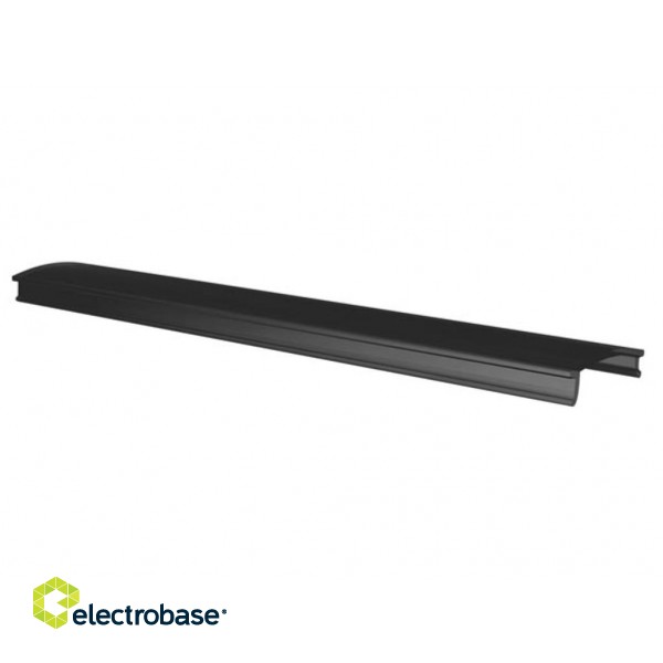 TOP DIFFUSER FOR WALL LED LAMP, SL SERIES - POLYCARBONATE UV-STAB. - 2 m - BLACK FROSTED