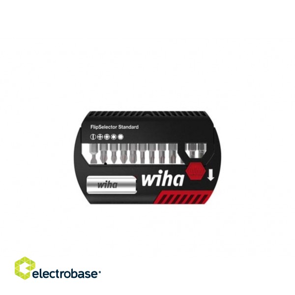 Wiha Bit set FlipSelector Standard 25 mm assorted 1/4" 13-pcs. (39078)
