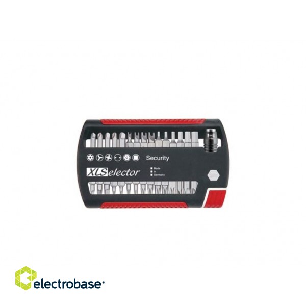 Wiha Bit set XLSelector Security Standard 25 mm assorted 1/4" 31-pcs. (29416)