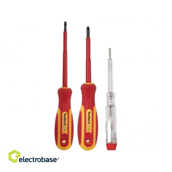 SET OF 2 INSULATED SCREWDRIVERS + VOLTAGE TESTER