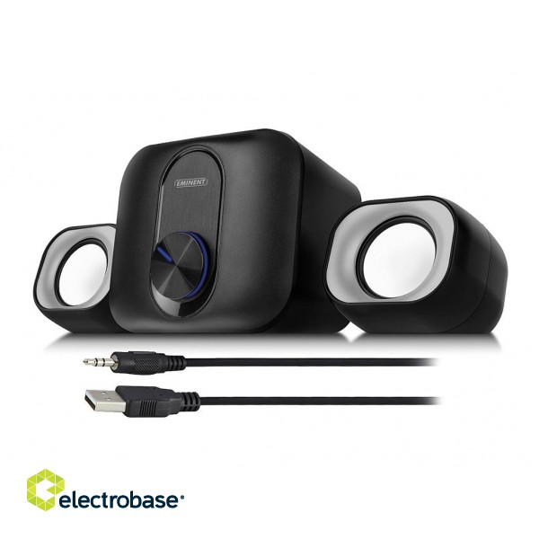 2.1 Stereo speaker set for PC and laptop, USB-powered