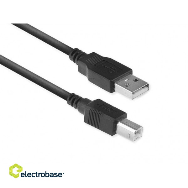 USB 2.0 A male - B male connection cable - 5 m