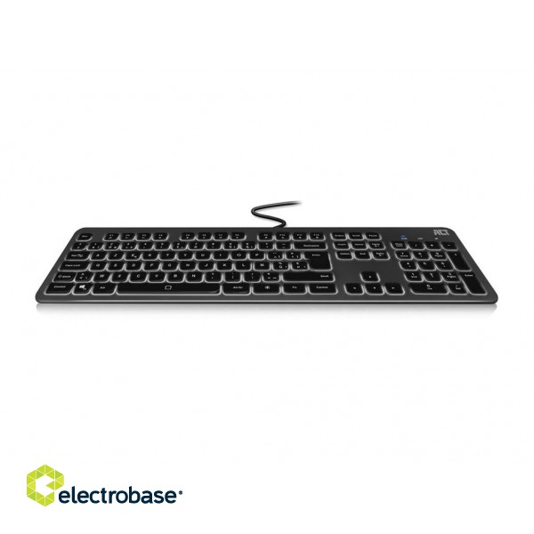 Wired illuminated scissor keyboard - Azerty lay-out