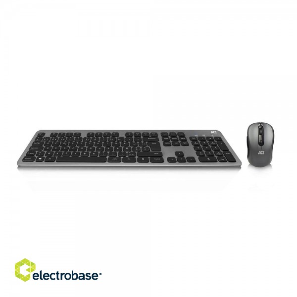 WirelessKeyboard and Mouse set, USB-C/USB-A combi receiver - Azerty