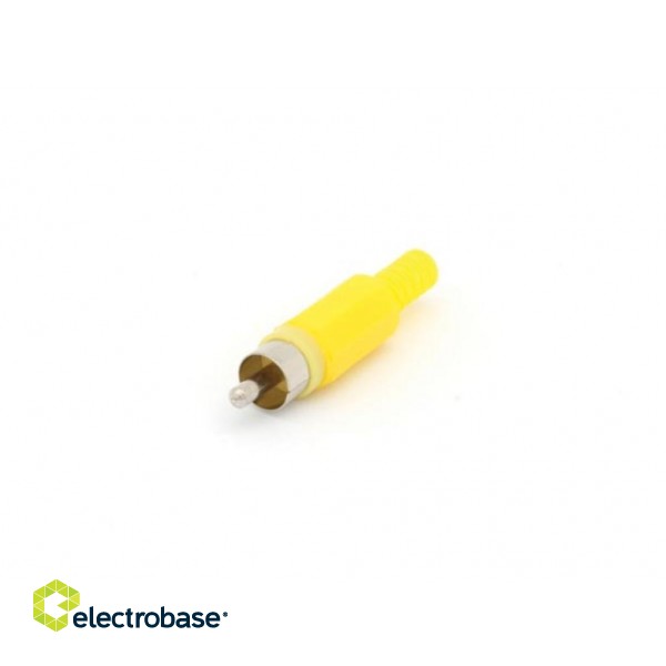 RCA PLUG MALE - YELLOW