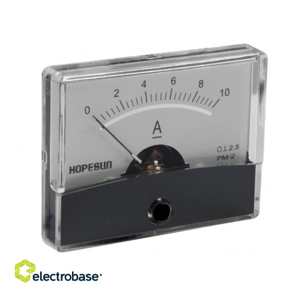 ANALOGUE CURRENT PANEL METER 10A DC / 60 x 47mm