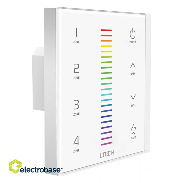 MULTI-ZONE SYSTEM - RGB LED TOUCH PANEL DIMMER - DMX / RF - 4 ZONES