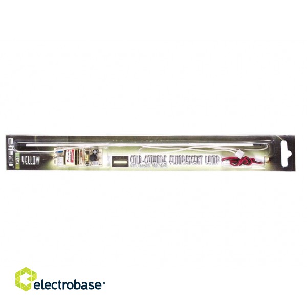 YELLOW COLD-CATHODE FLUORESCENT LAMP + POWER SUPPLY, 30cm (BLISTER)