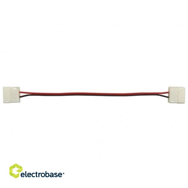 CABLE WITH PUSH CONNECTORS FOR FLEXIBLE LED STRIP - 10 mm MONO COLOUR
