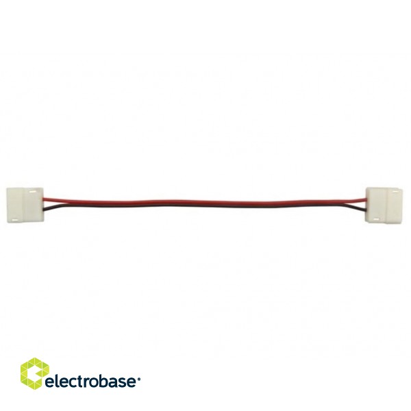 CABLE WITH PUSH CONNECTORS FOR FLEXIBLE LED STRIP - 8 mm MONO COLOUR