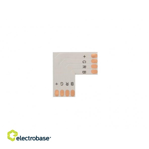 L SHAPE FLEXIBLE PCB CONNECTOR - 10 mm RGB COLOUR