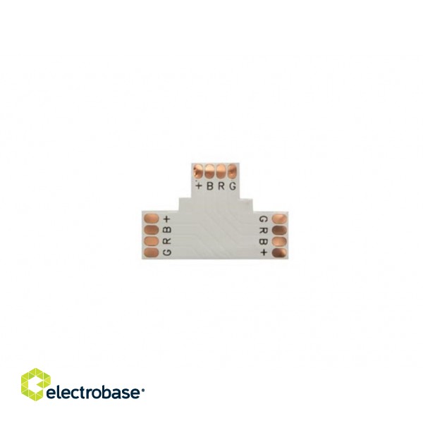 T SHAPE FLEXIBLE PCB CONNECTOR - 10 mm RGB COLOUR
