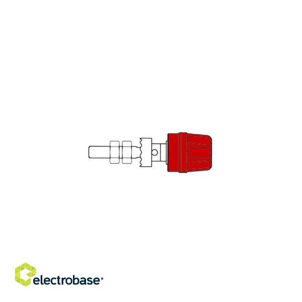 4mm SOCKET WITH CLAW EDGE / RED (PK 10A)