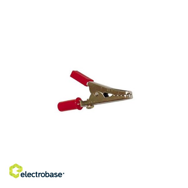 ALLIGATOR CLIP 55mm WITH SCREW - RED