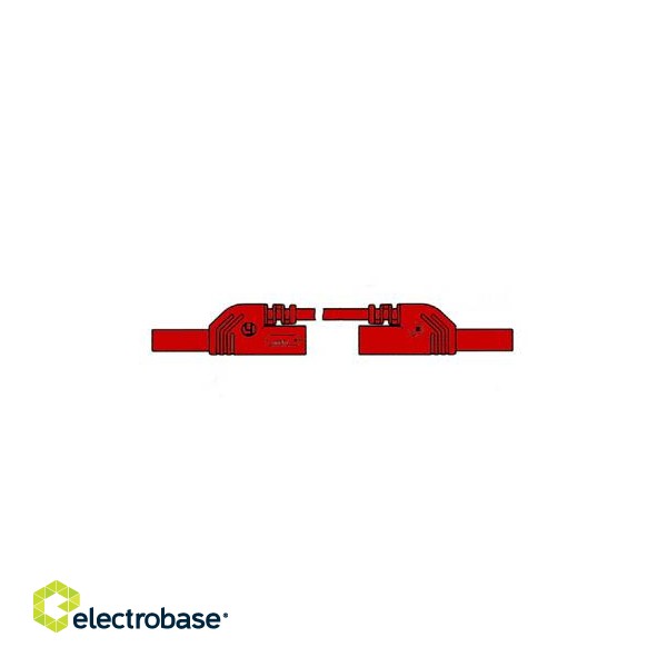 CONTACT PROTECTED MEASURING LEAD 4mm 50cm / RED (MLB-SH/WS 50/1)