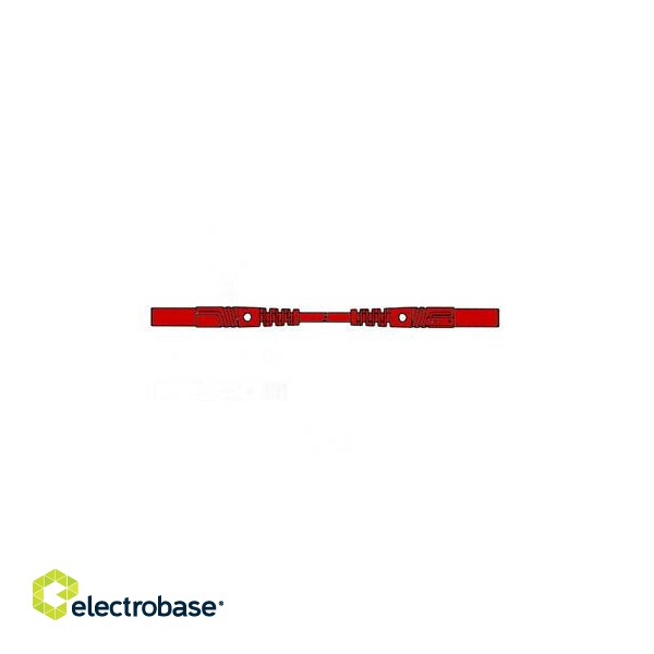 CONTACT PROTECTED MEASURING LEAD 4mm 100cm / RED (MLB/GG-SH 100/1)