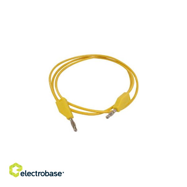 TEST LEADS (MOULDED BANANA PLUG 4mm) / YELLOW