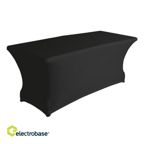 Rectangular table cover - stretch - black