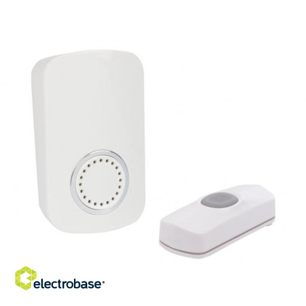 WIRELESS PLUG-IN DOOR BELL KIT WITH 1 PUSH BUTTON