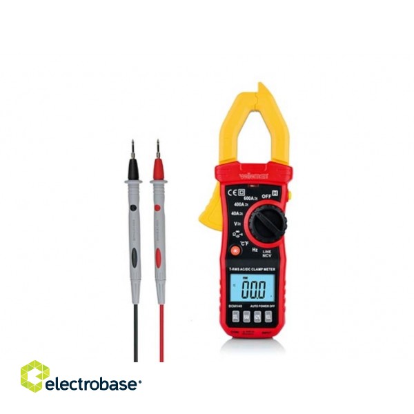 Digital clamp meter - CAT III - 600 VAC/VDC - NCV - with data-hold function
