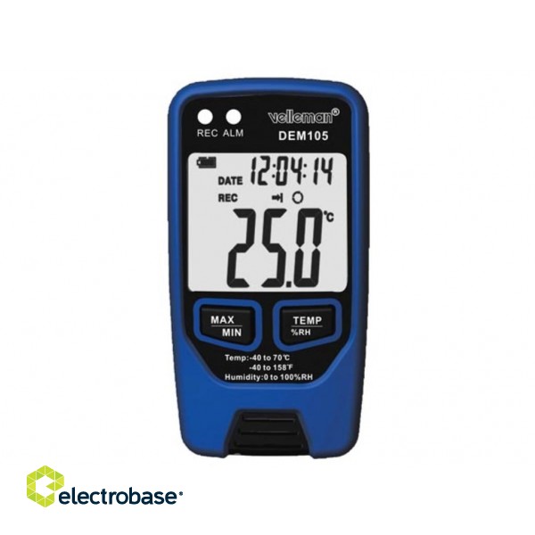 TEMPERATURE AND HUMIDITY DATALOGGER WITH USB INTERFACE