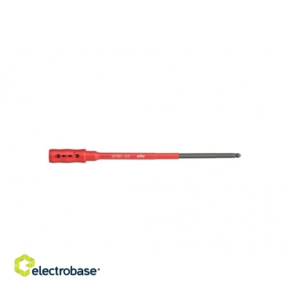 Wiha slimBit bit holder electric, locked mechanically for VDE torque screwdriver with long handle (35870) 6 mm, 170 mm