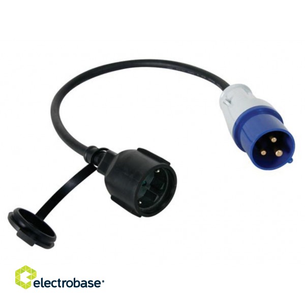 ADAPTER CABLE SCHUKO SOCKET TO CEE PLUG - SCHUKO - H07RN-F 3G2.5 - 0.4 m