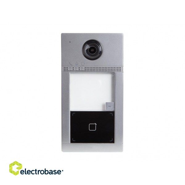 1 button IP professional metal video intercom doorbell - grey- PoE