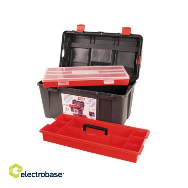 TAYG - Toolbox - 480 x 258 x 255 mm - with Tray and Box - 31,5 L